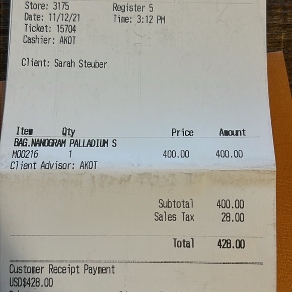 LV Nanogram Palladium Ring - Picture 9 of 10